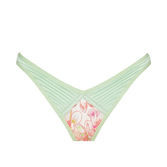 For Love And Lemons Electric Fields Embroidery High Waist Thong NEW Medium NEW - Picture 4 of 10